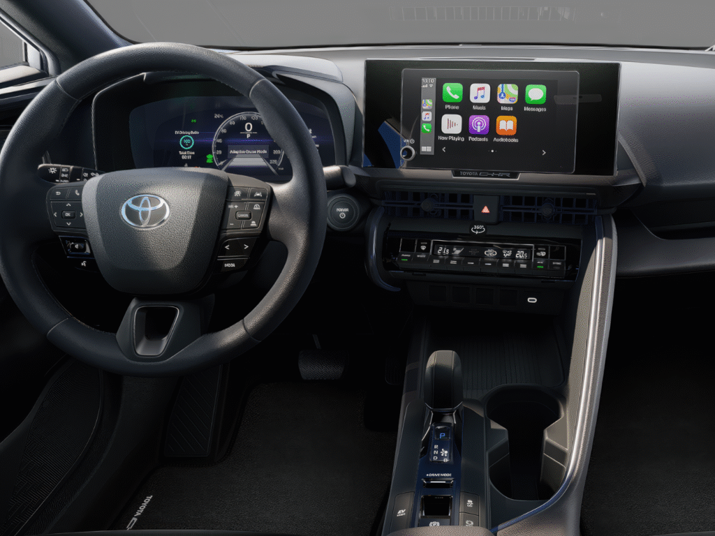 TOYOTA C‐HR rabat auto nowe Toruń wnętrze